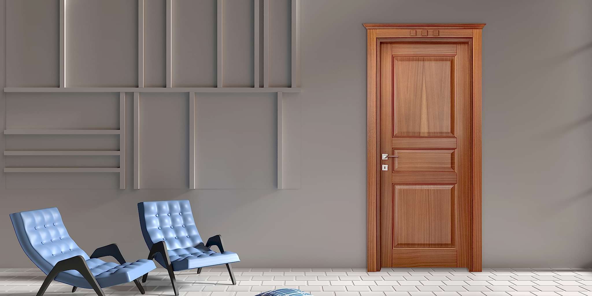 Ceviz Göbekli Mobilya Kapılar 4 MSF - 01