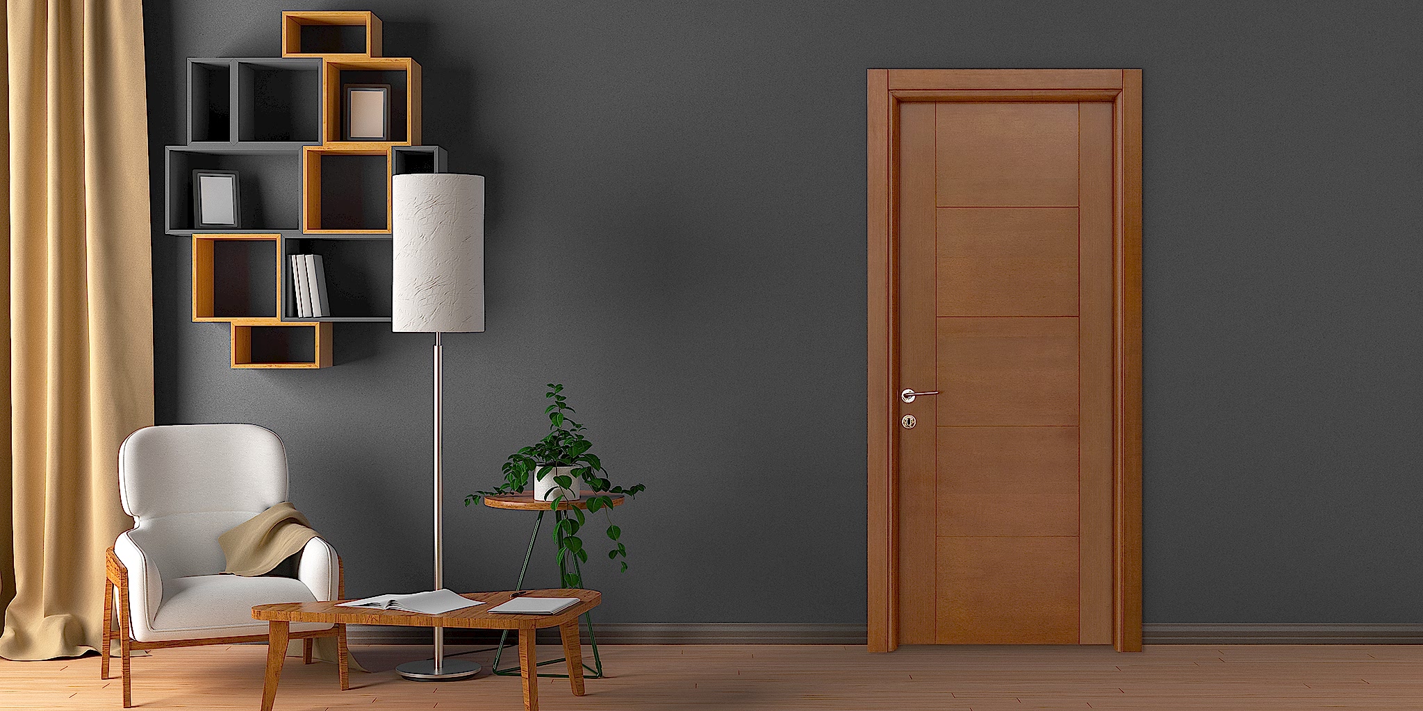 Ahşap Kaplama Kapı Serisi 2 MK - 13