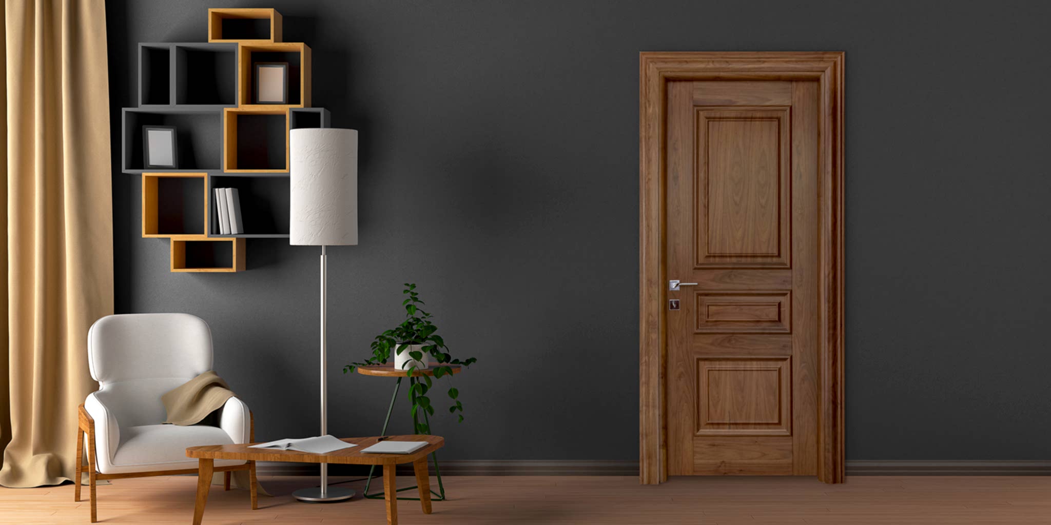 Ahşap Kaplama Kapı Serisi 5 MK - 47