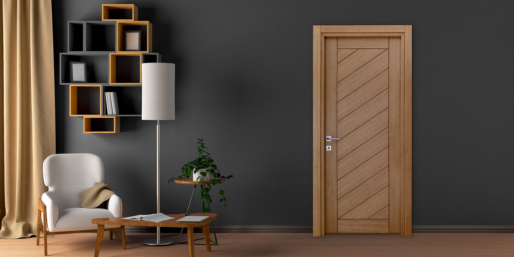 Ahşap Kaplama Kapı Serisi 7 MK - 49