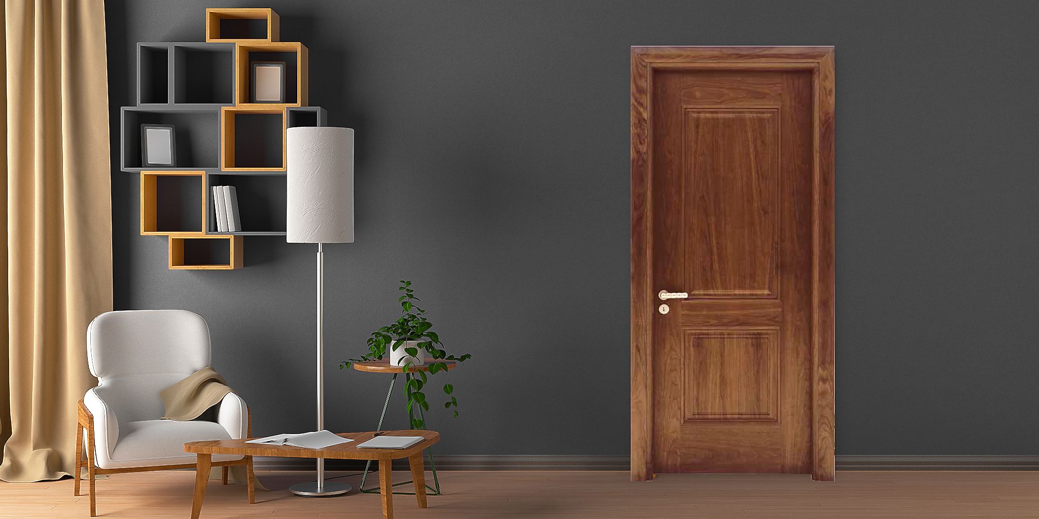 Ahşap Kaplama Kapı Modeller